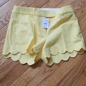 J crew scalloped shorts